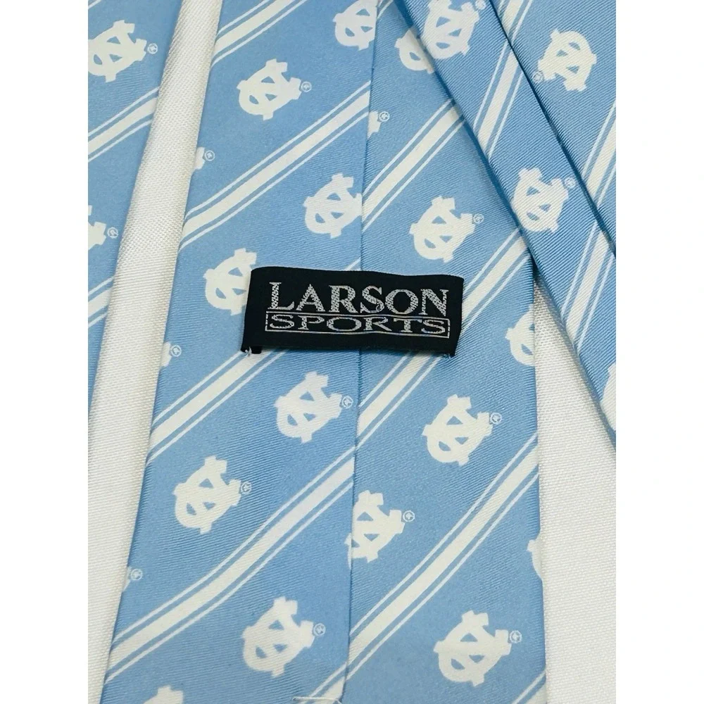 University of North Carolina Tie UNC Larson Sports Baby Blue White